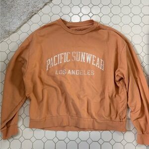 Pacific Sunwear Women's Orange Sweatshirt